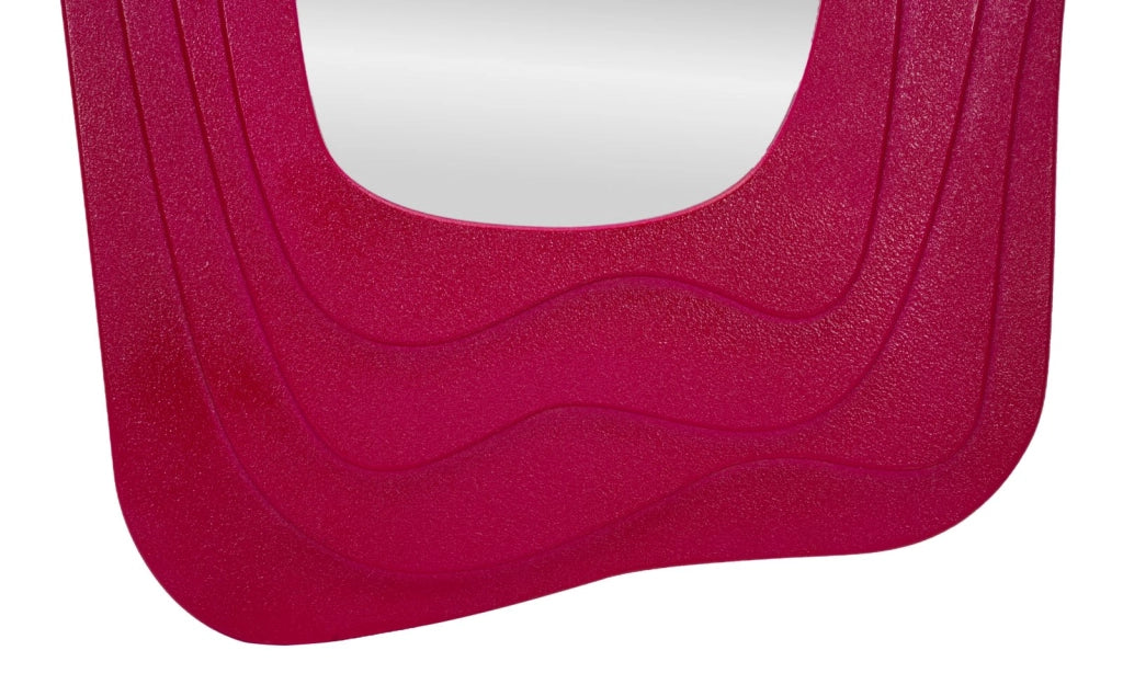 Specchio da Muro Dafne Fuxia 90x4x165 cm in MDF e Specchio Fucsia