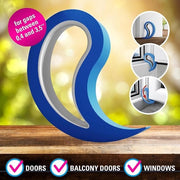 Blocco Porta Kit di 4 pezzi - Sicurezza per Bambini - Disponibile in 14 Colori - Nero Blocco Porta