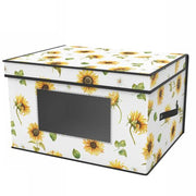 Trade Shop - Box Scatola Salvaspazio Armadio Contenitore Porta Oggetti Organizer 50x40x30 Cm -
