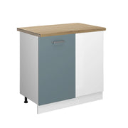 Vicco Mobile ad angolo cucina Grigio-blu 86 cm , PL Rovere