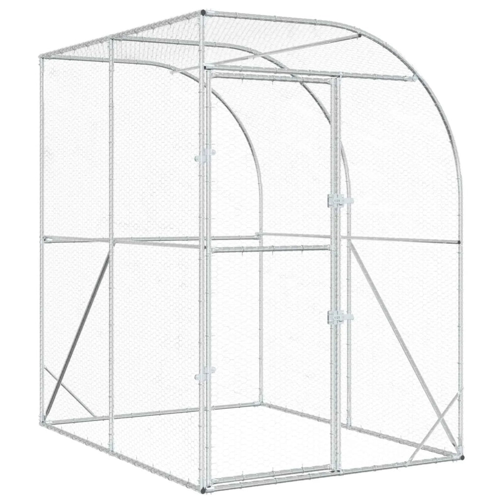 Pollaio Argento 200 x 200 x 215 cm Acciaio zincato 42042538