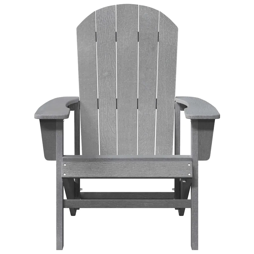Sedia da Giardino | Sedia Adirondack Grigio chiaro 82 x 74 x 92 cm HDPE