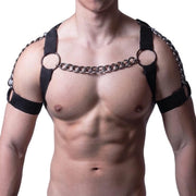 Harnas per Corpo con Schiena Rigida - Progettazione Flessibile - Cintura in Pelle - Altezza Schiena con Punta - Costume di Carnevale/Spettacolo - Comfortevole Forma della Cintura