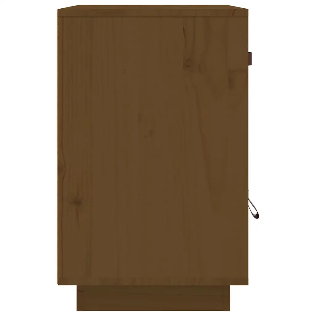 Comodino ambra 40x34x55 cm in Legno Massello di Pino 818311