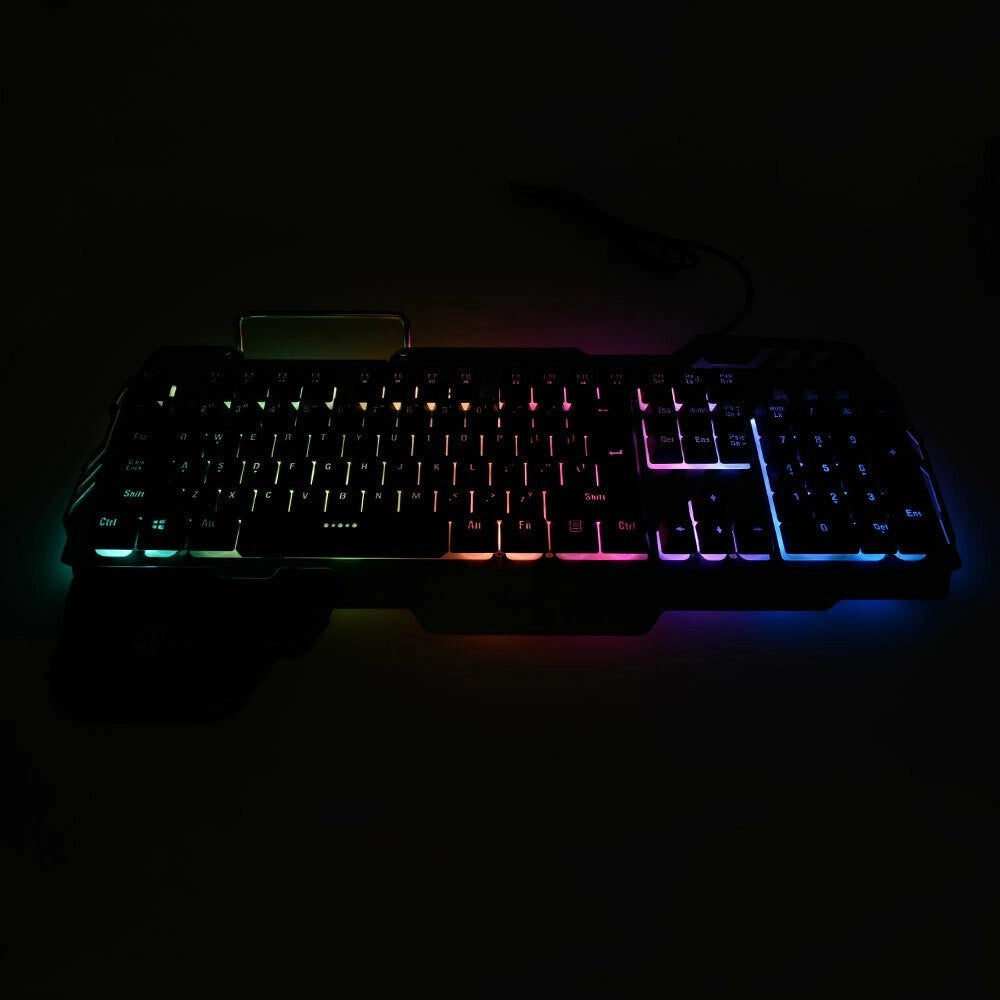 Trade Shop - Tastiera Da Gioco Cablata Usb Con Retroilluminazione Rgb Design Ergonomico K55 -