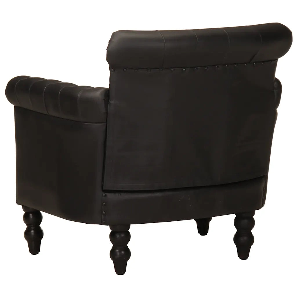 Poltrona Nera in Vera Pelle di Capra 288288