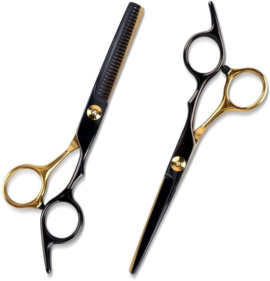 Scaletta Professionale per Capelli - 2 Pezzi - Lame Piane/ a Scaglie - Viti di Regolazione - Flessibilità di Regolazione - Adatto per Tutti i Tipi di Capelli - Scaletta per Capelli