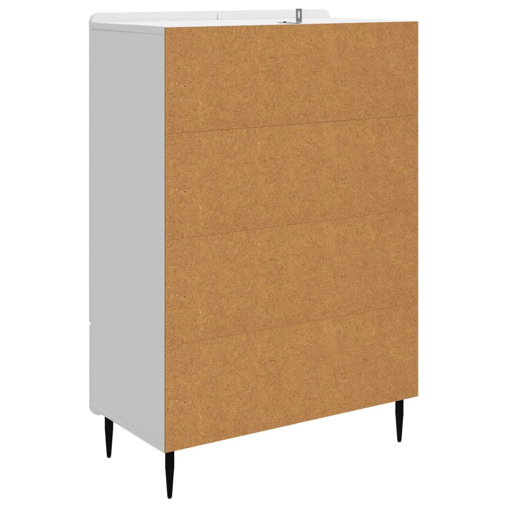 Credenza Bianco Lucido 66 x 34,5 x 97 cm Legno ingegnerizzato 894439