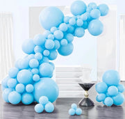 Decorazioni di Compleanno Palloni Blu 102 Pezzi - Set di Slinger di Palloni di Diversi Diametri - 18 Pollici 12 Pollici 10 Pollici 5 Pollici - Blu-Y4