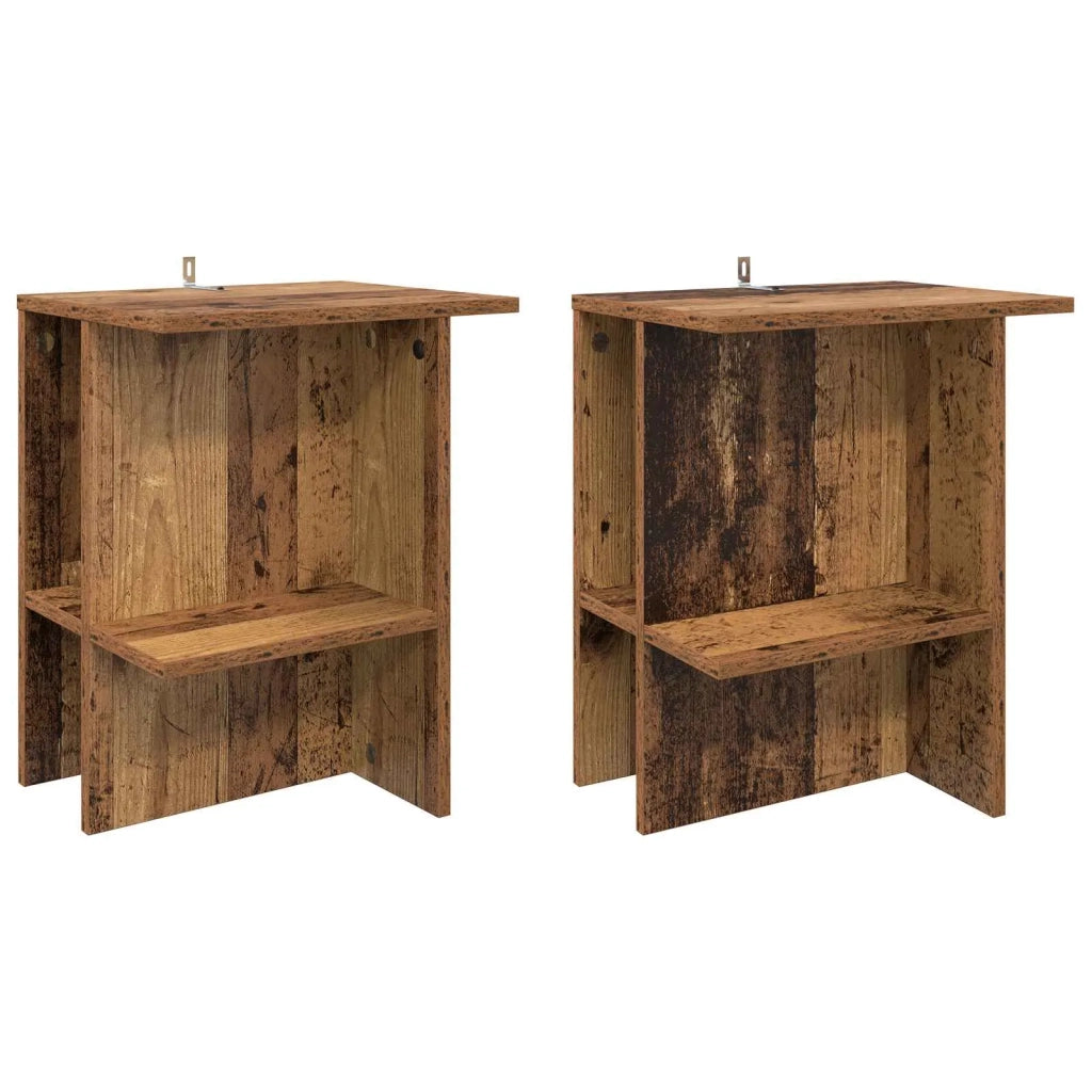 Tavolino da salotto 2 pcs Legno antico 40 x 30 x 49 cm 8001076