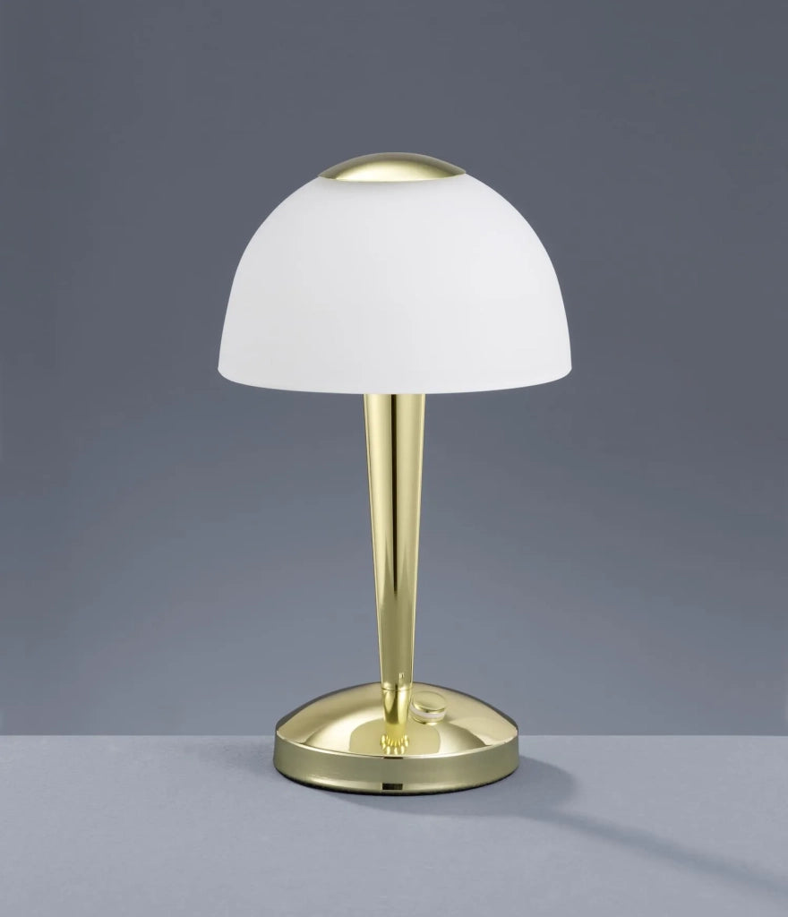 Lampada da tavolo LED Ventura ottone satinato