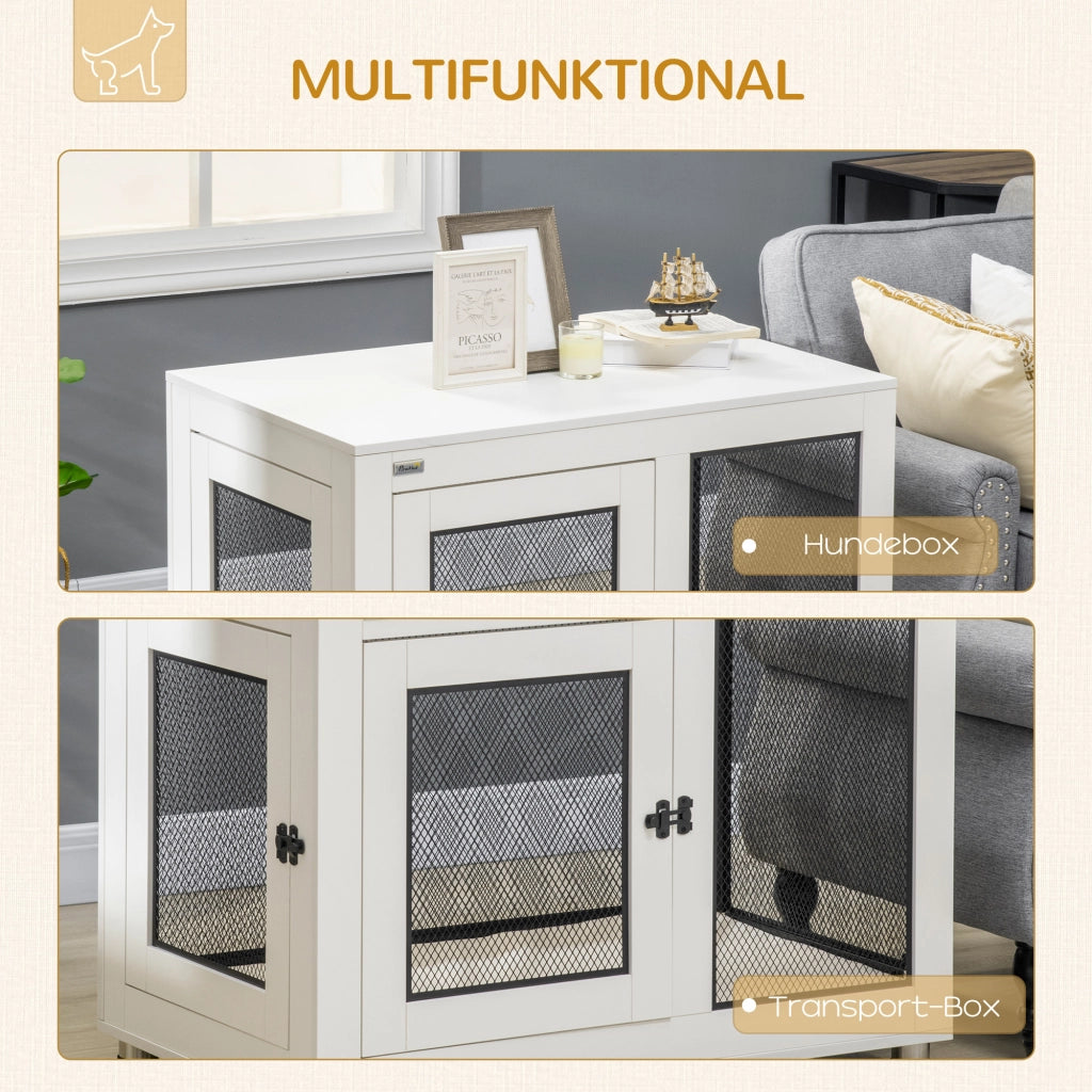 Cuccia per cani ¨C zephmum ¨C Bianco, metallo, 94x60x71.5 cm