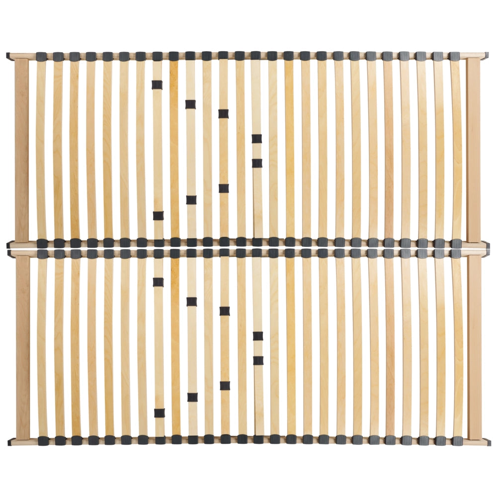 Base letto EU matrimoniale Size 160 x 200 cm Telaio in legno con doghe a molle solide