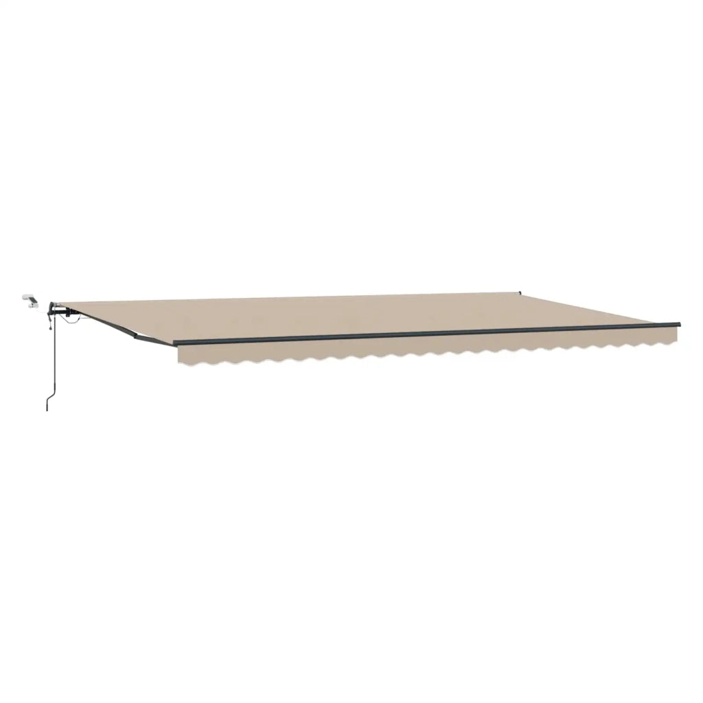 Tessuto per Tenda con Beige 600 × 300 cm Poliestere 3331644