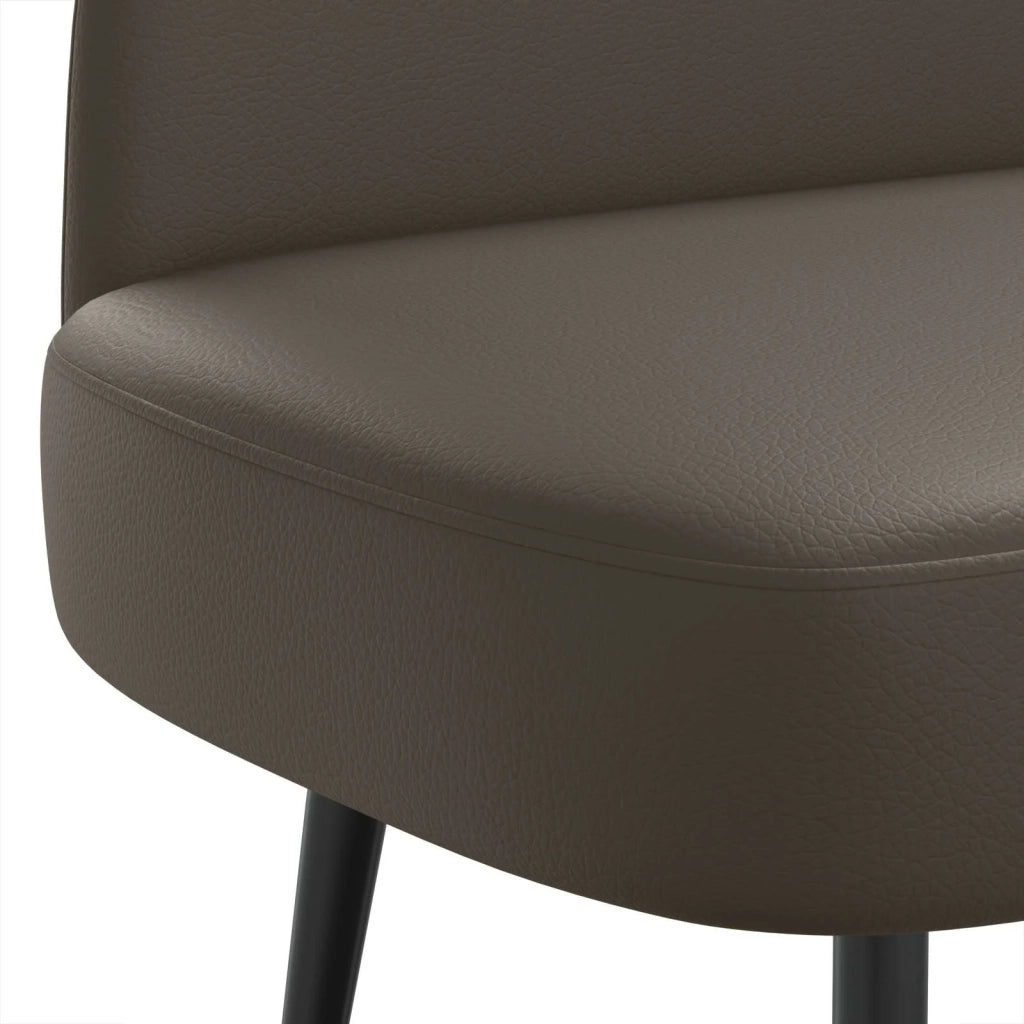 Panchina imbottita con schienale Grigio 110 x 60 x 76 cm
