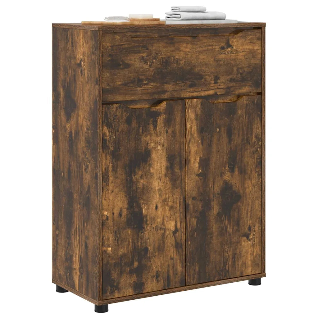 Mobile da Bagno | Armadio da bagno con cassetto Rovere fum¨¦ 72,5 x 36,5 x 100 cm