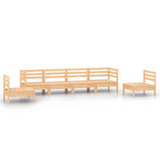 Set Divani da Giardino 6 pz | Set Salotto da Giardino in Legno Massello di Pino