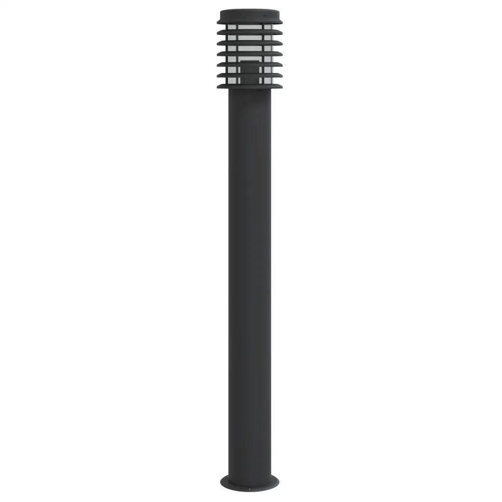 vidaXL Lampada da Terra per Esterni Argento 110 cm in Acciaio Inox