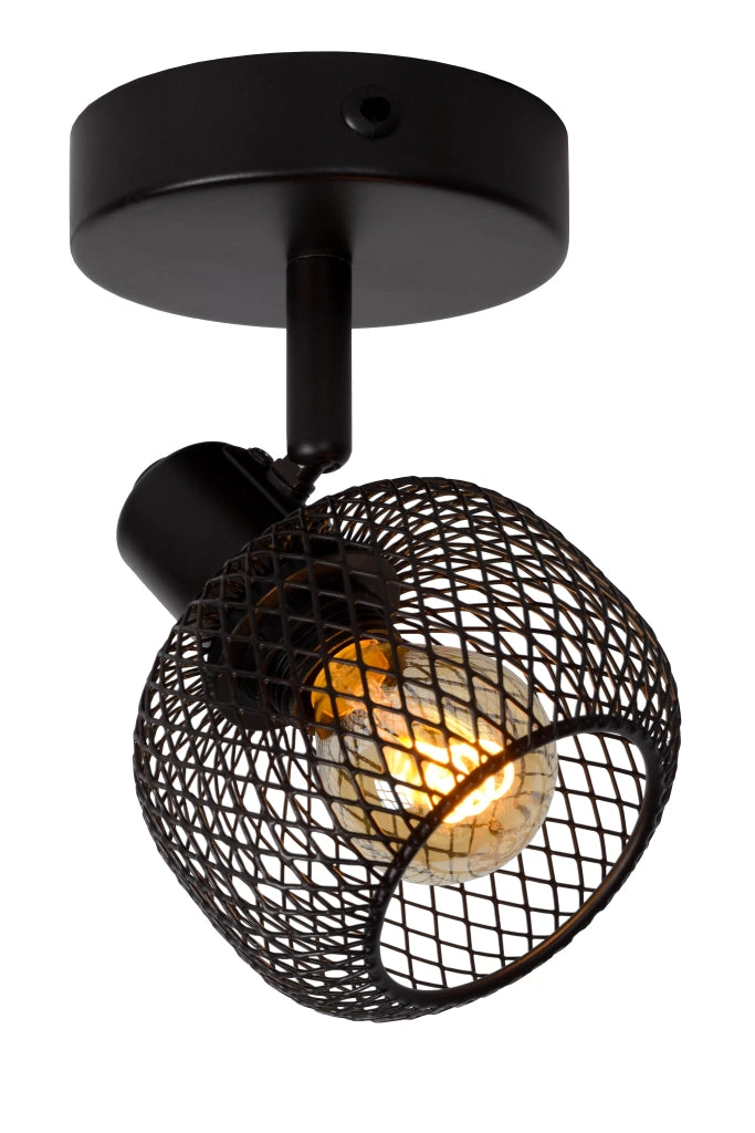 Plafoniera Lucide Maren nera metallo 1xE14 40W 14cm