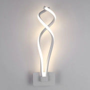Trade Shop - Applique Led Da Parete 18w Moderna Intrecciato Bianco Lampada Luce Naturale 00107 -