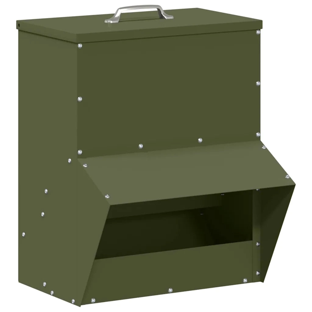 Feeder per pollo Verde oliva 20 x 25 x 35 cm CFW7226534