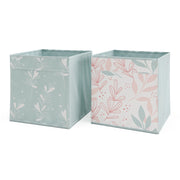 Vicco Scatola pieghevole Turchese 30 x 30 cm Set di 2