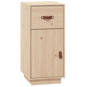 Buffet credenza cassettiera armadio mobile contenitore organizer per cucina soggiorno salotto 34 x 40 x 75 cm legno massello di pino marrone 02_0029573