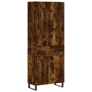 Credenza | Madia | Buffet da pranzo | Armadio da pranzo Rovere Fumo 69,5x34x180 cm in Legno Multistrato