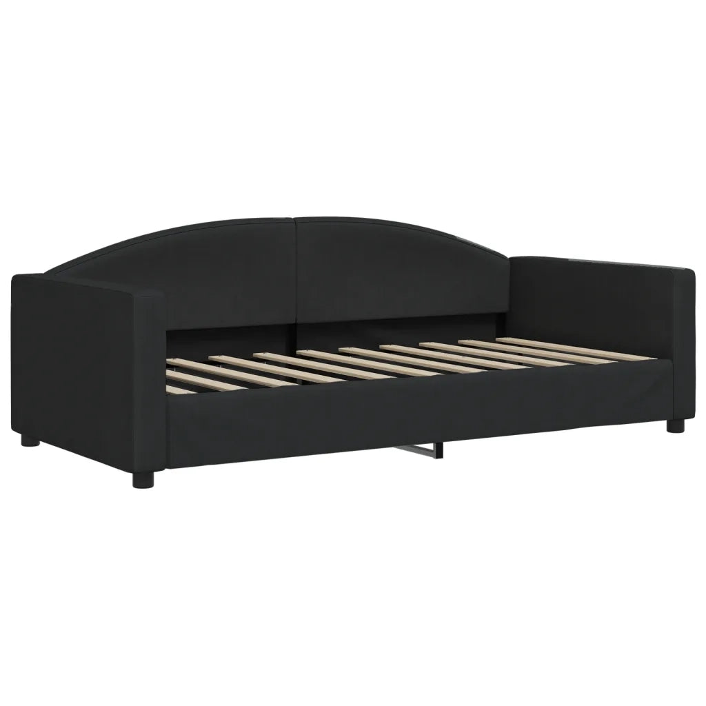 Divano Letto con Materasso Nero 90x190 cm in Tessuto 3197182