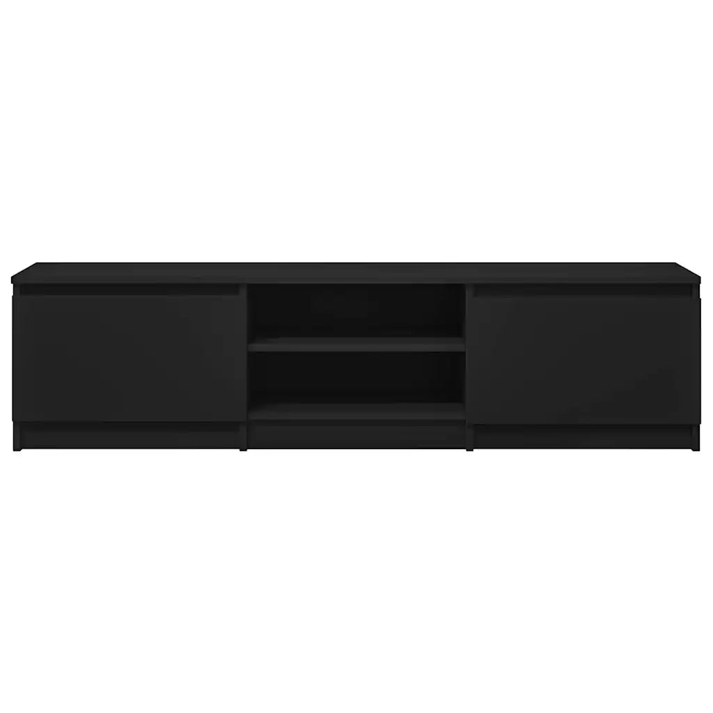 Mobile TV Nero 140x40x35,5 cm in Truciolato