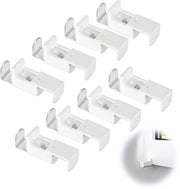Set di Regolatori per Tende - Materiale Kunststof/Metale - per Tende a Rullo/Plisse - Cambio di 20 mm - Facile da Montare - Inclusi 8 Ferretti di Regolazione - Regolatori per Finestre
