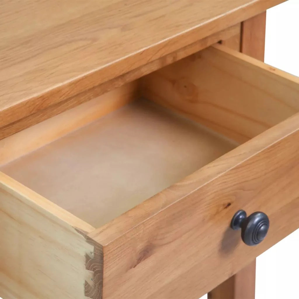 Comodino cassettiera armadio mobili per camera da letto consolle 50 x 32 x 75 cm legno massello di rovere 1402150