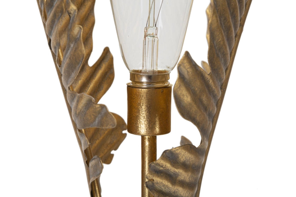 Lampada da Terra Palm 26x64x26 cm in Ferro Oro