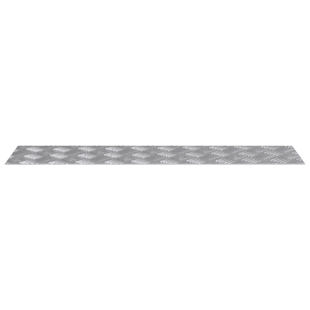 Piani di Alluminio a Scacchi 4 pz Antiscivolo 80x20 cm