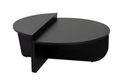 Tavolino da caffè in legno "Orion" - 90 x 60 x 30 cm - Legno nero