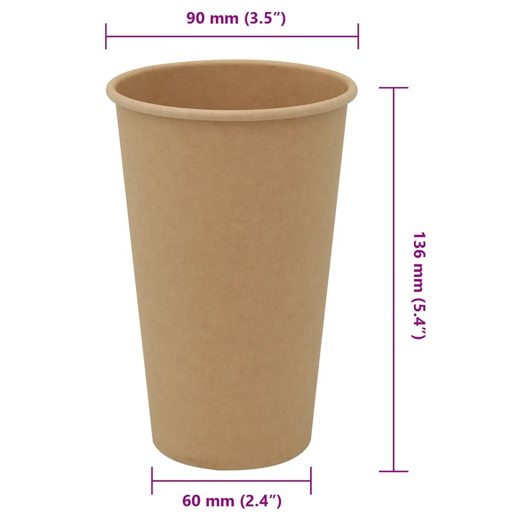 Bicchieri da Caff¨¨ in Carta 1000 pz 16oz 400ml Marrone CFW7190716