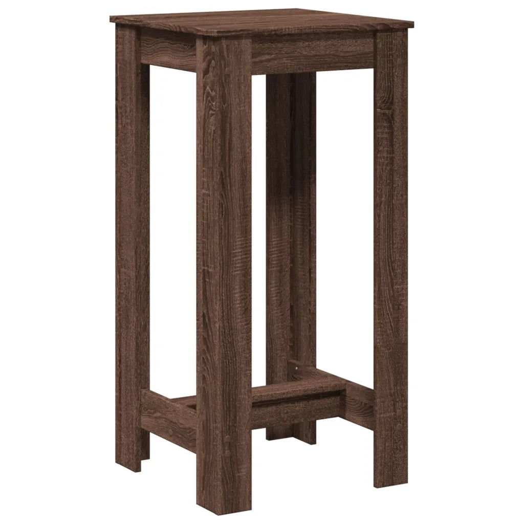 Tavolo da Bar Rovere Marrone 51x50x103,5 cm in Truciolato