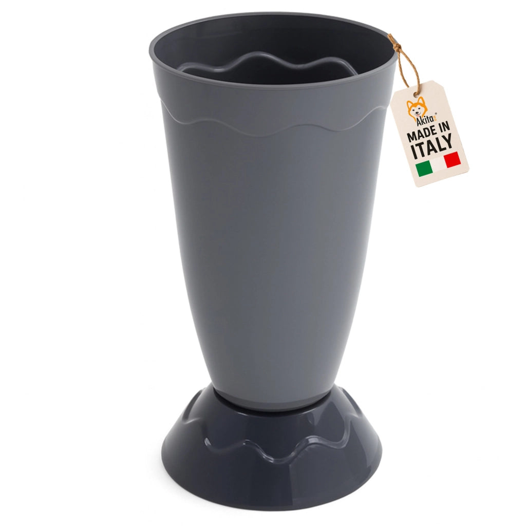 Akitaink Portaombrelli Vulcano Design Moderno 50cm Grigio