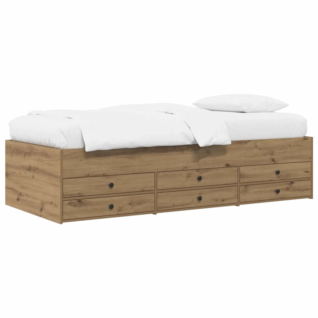 Telaio del letto con storage Rovere Artigianale 80 x 200 cm 3429652