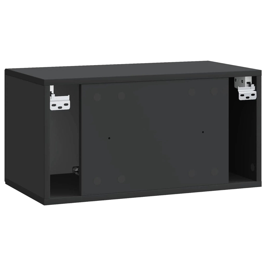 Mobile Porta TV da Muro Nero 59,5 x 31 x 30 cm