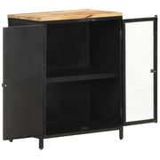 Credenza 60x35x78 cm in Legno Massello di Mango Grezzo 323139