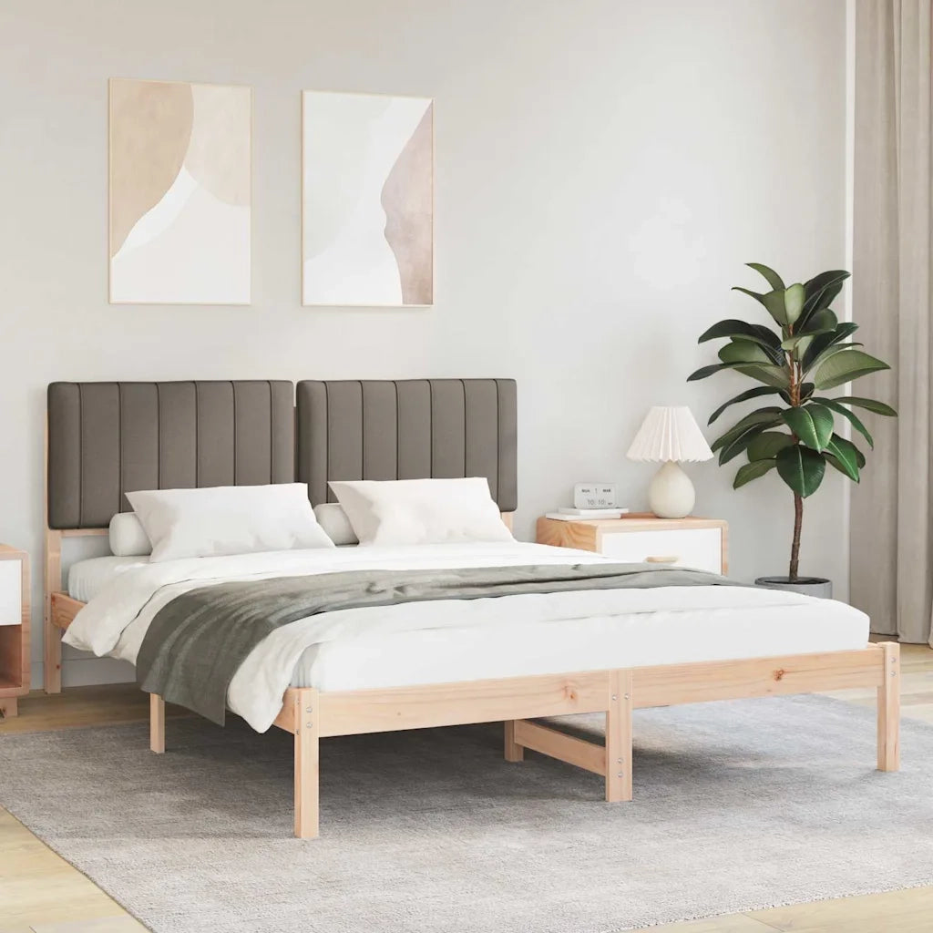 Letto con Testiera Rivestita-Struttura Letto con Testiera Talpa 150 x 200 cm Pino massello 868180