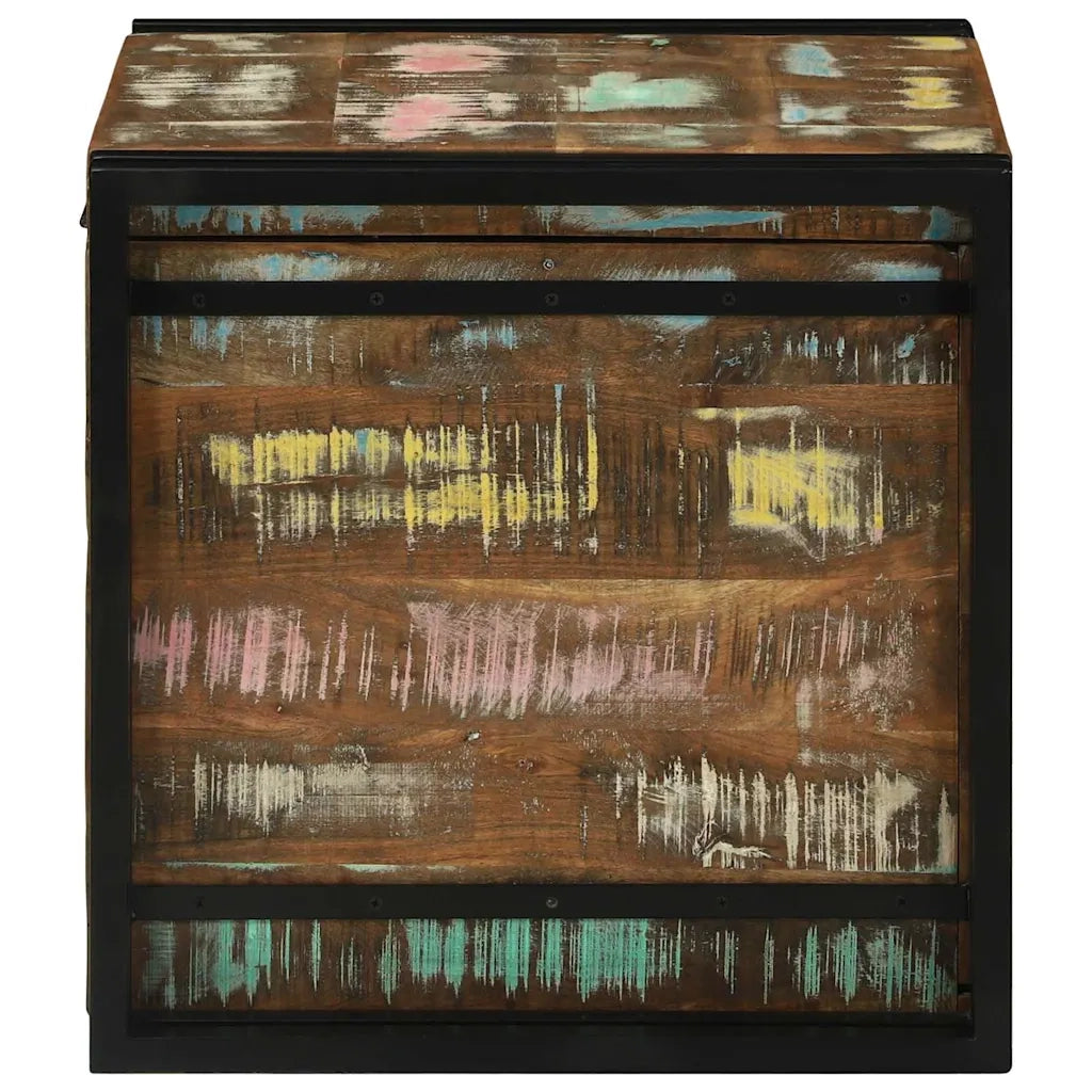 Scatola di Stoccaggio 50 x 50 x 50 cm Legno Recuperato Massello 4016743