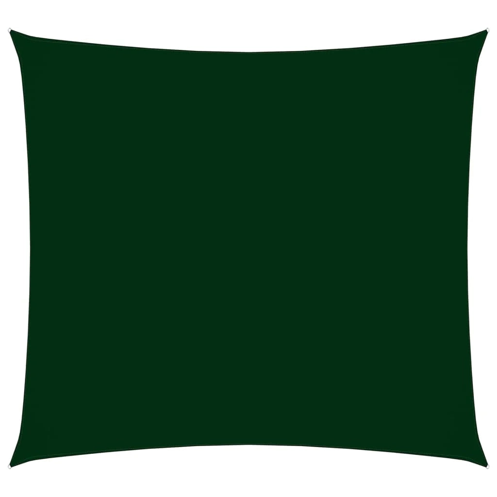 Vela parasole parasole quadrata in tessuto Oxford 7 x 7 m verde scuro 02_0009546