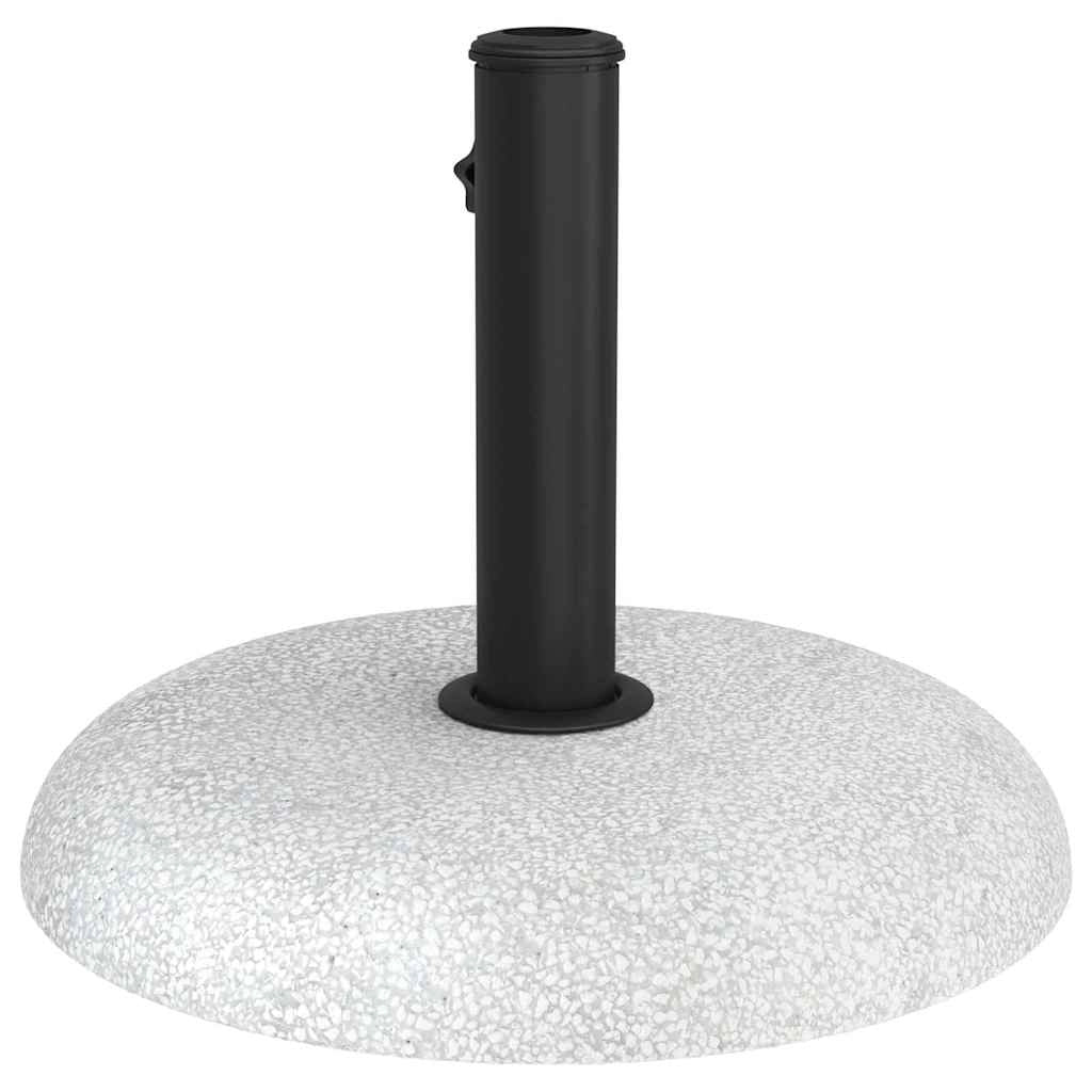 Base rotonda e arrotolabile per ombrellone da esterno 45 x 45 x 33 cm design moderno in cemento grigio chiaro 02_0058884