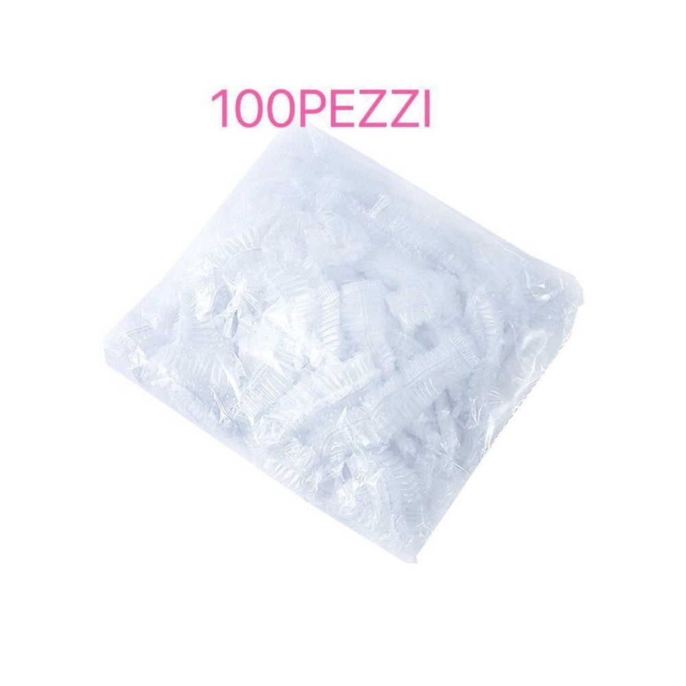 Trade Shop - Kit 100pz Copertura Monouso Pellicola Trasparente Frigo Cibo Frutta Conservazione Plastica -