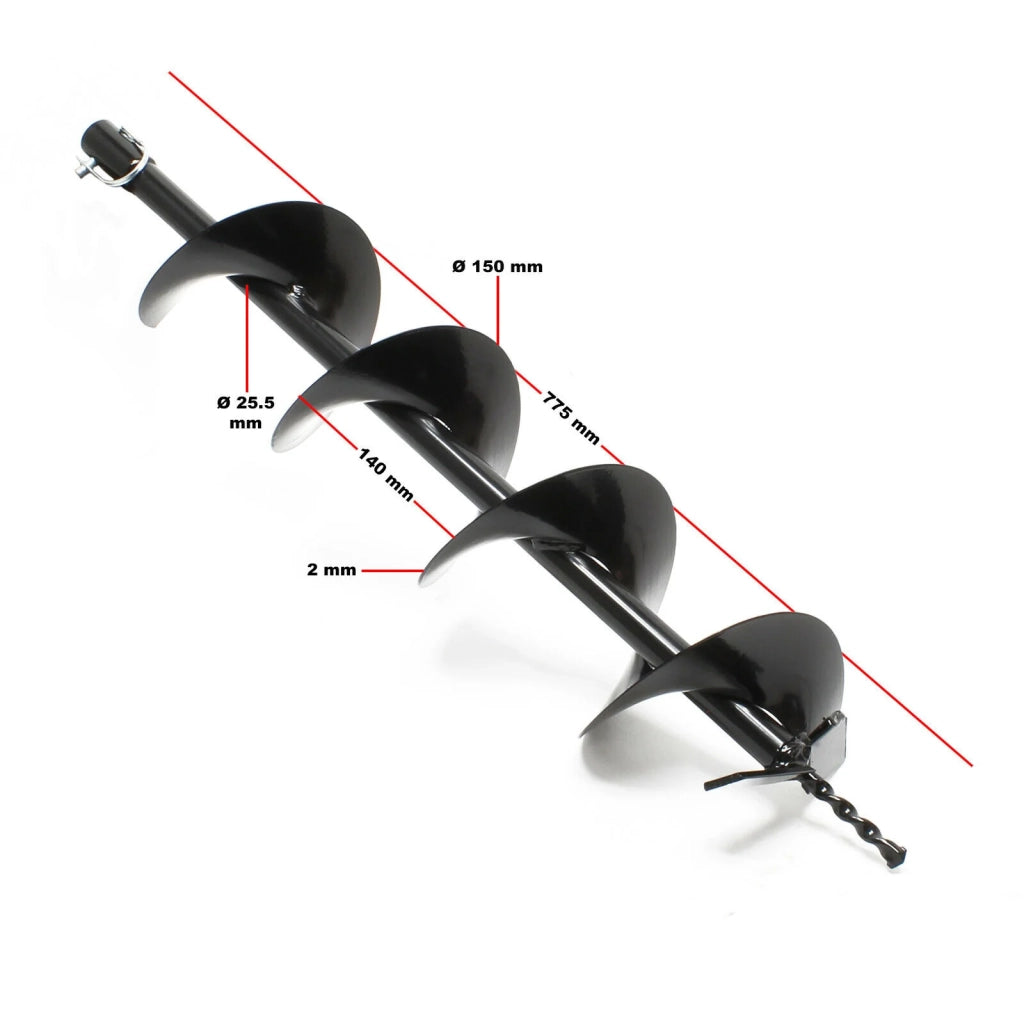 Set trivella termica 63,3 cc 3 hp punta da trapano da 150 mm trapano per 2 persone 16_0001564