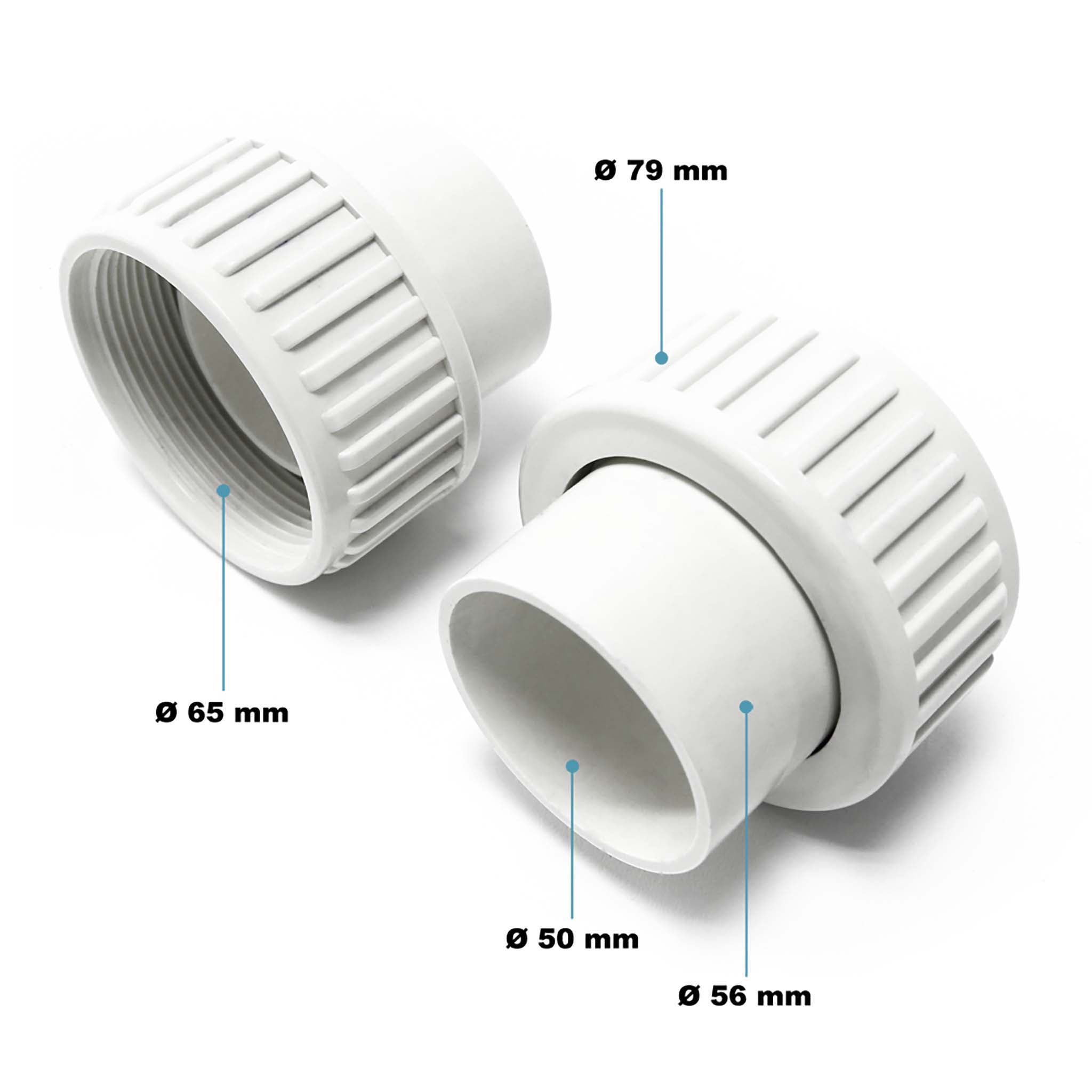 Pompa piscina per ricircolo con velocità regolabile 1100W 27000l/h 18m Pompa di circolazione