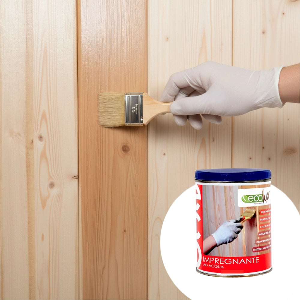 Ecolux impregnante fondo protettivo acrilico pigmentato rovere per legno *** formato 0,750 lt, confezione 1