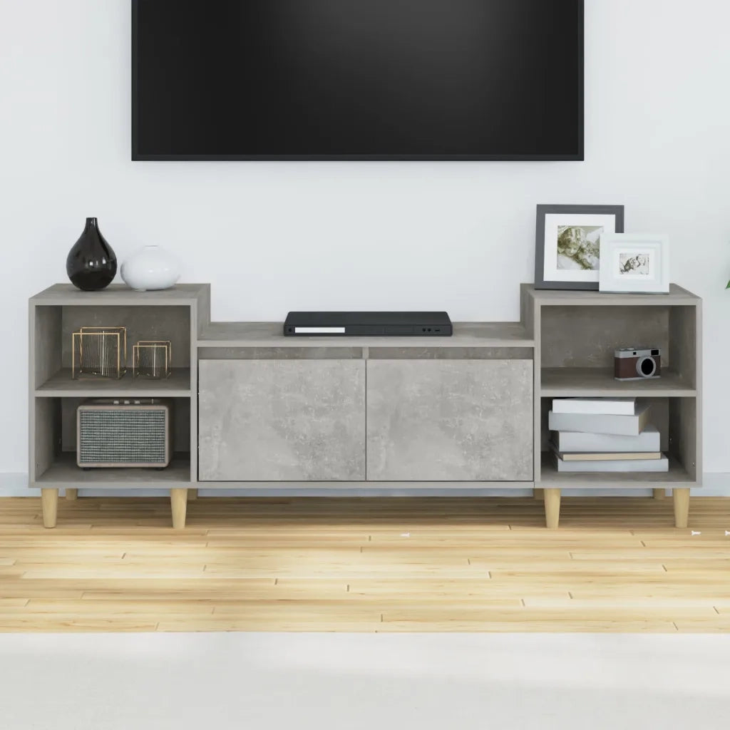 Mobile per TV Grigio Cemento 160x35x55 cm Legno Multistrato cod mxl 26465